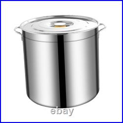 Stainless Steel Stockpot Heavy Duty Tall Cooking Pot for Canteens Household