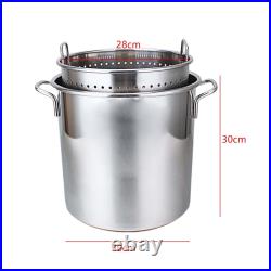 Stainless Steel Stockpot Large Soup Pot for Cooking Simmering Soup Stew Big