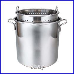 Stainless Steel Stockpot Large Soup Pot for Household Commercial Canteens