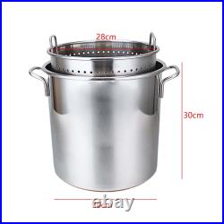 Stainless Steel Stockpot Large Soup Pot for Household Commercial Canteens