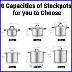 Stainless Steel Stockpot Sauce Pot Stay-Cool Handles``
