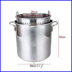 Stainless Steel Stockpot for Cooking Simmering Soup Stew Cooking Pot Seafood