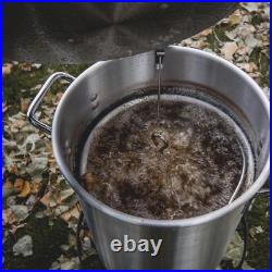 Stainless Steel Stockpot with Basket 84Qt Stock Pot with Lid and Reinforced Bo