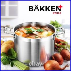 Stainless Steel Stockpot with Lid 16 Quart, Durable 18/8 Stainless Steel, Imp