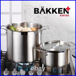 Stainless Steel Stockpot with Lid 20 Quart, Durable 18/8 Stainless Steel, Imp