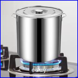 Stainless Steel Stockpot with Lid Big Cookware for Boiling Commercial Soups Stainless Steel Stockpot with Lid Big Cookware for Boiling Commercial Soups
