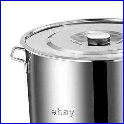 Stainless Steel Stockpot with Lid Big Cookware for Boiling Commercial Soups