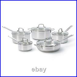 Starfrit Tri-Ply Clad Stainless Steel 10-Pc Cookware Set