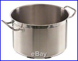 Stock Pot 12 Quart w Lid Stainless Steel Induction Cook Top Kitchen Cookware New