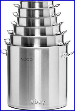 Stock Pot 14Lt Top Grade Thick Stainless Steel 18/10