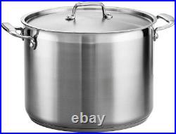 Stock Pot 16 Qt. Stainless Steel Refrigerator/Dishwasher/Oven Safe with Lid