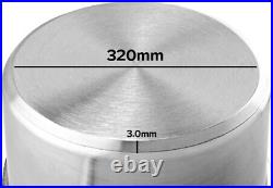 Stock Pot 17Lt Top Grade Thick Stainless Steel 18/10