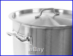 Stock-Pot 20 Qt Stainless Steel Commercial Heavy Duty Steamer Pot Kitchen