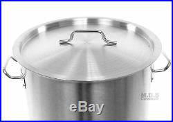 Stock-Pot 20 Qt Stainless Steel Commercial Heavy Duty Steamer Pot Kitchen