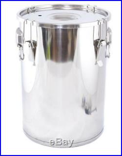 Stock Pot 24L fermenter stainless steel bucket barrel for BEER wine brew lid
