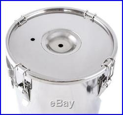 Stock Pot 24L fermenter stainless steel bucket barrel for BEER wine brew lid 