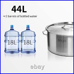 Stock Pot 44Lt Top Grade Thick Stainless Steel 18/10