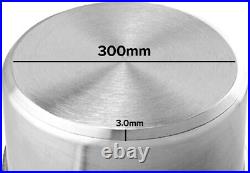 Stock Pot 50Lt Top Grade Thick Stainless Steel 40CM 18/10