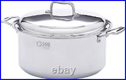 Stock Pot 8 Quart, Stainless Steel Cookware, Hand Crafted in the United States