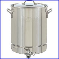 Stock Pot Stainless Steel With Spigot 32 Quart 8 Gallon Large Kitchen Cookware