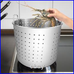 Stock Pot Steamer Basket Stainless Steel Insert Seafood Boil Pot Deep Fryer Bask
