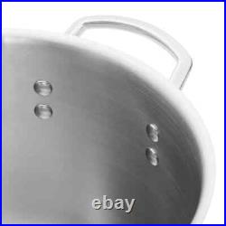 Stock Pot with Cover Tri-Ply Stainless Steel Superior Heating Dripless 16 Quart