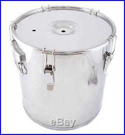 Stock pot 30L fermenter stainless steel bucket barrel for BEER wine brew lid