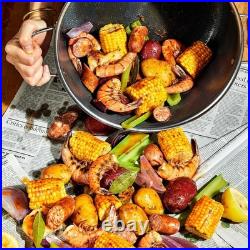 Stockpot 12 Quart Nonstick with Glass Lid Induction Oven Safe Dishwasher