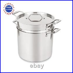 Stockpot 16 Quart Induction Multipot with Insert & Lid All Clad Simply Strain