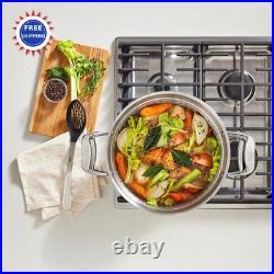 Stockpot 16 Quart Induction Multipot with Insert & Lid All Clad Simply Strain