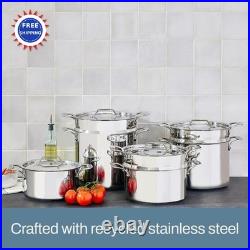 Stockpot 16 Quart Induction Multipot with Insert & Lid All Clad Simply Strain