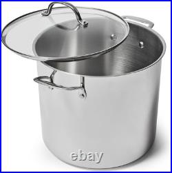 Sur La Table Stainless Steel 16-Quart Stockpot with Lid Brand New