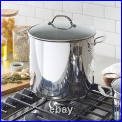 Sur La Table Stainless Steel 16-Quart Stockpot with Lid Brand New