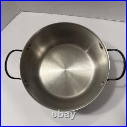Swiss Kuhn Rikon Switzerland 18/10 Stainless Steel 6qt Pot No Lid Excellent