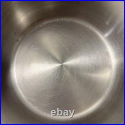 Swiss Kuhn Rikon Switzerland 18/10 Stainless Steel 6qt Pot No Lid Excellent
