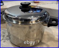 T304 12 Qt Stockpot 5 Ply Surgical Stainless Fryer Gumbo Soup Sauce Vinted Lid