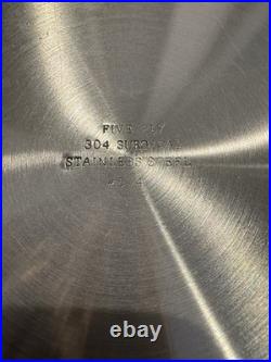 T304 12 Qt Stockpot 5 Ply Surgical Stainless Fryer Gumbo Soup Sauce Vinted Lid