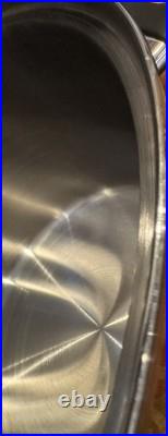 T304 12 Qt Stockpot 5 Ply Surgical Stainless Fryer Gumbo Soup Sauce Vinted Lid