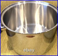 T304 12 Qt Stockpot 5 Ply Surgical Stainless Fryer Gumbo Soup Sauce Vinted Lid