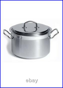 TEKNIKA by SILGA Milano 12020 Stainless Steel High Casserole 20cm LID ITALY NWT