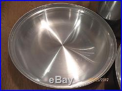 TOWNECRAFT Chef's Ware 8 QT Stock Pot Dome Lid Steamer Boiler 18-8 Stainless