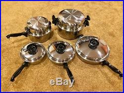 TOWNECRAFT T304 5-Ply Stainless Waterless Cookware 10pc Set Pot Pan Skillet NEW
