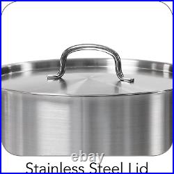 Tainless Steel Covered Stock Pot, Quarts