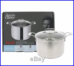 Tefal Jamie Oliver 24cm Stainless Steel Stewpot With Lid Non Stick Stockpot 24cm