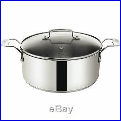 Tefal Jamie Oliver 24cm Stainless Steel Stewpot With Lid Non Stick Stockpot 24cm