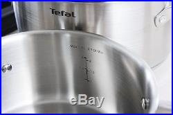 Tefal cookware set hero 10 pcs saucepan stewpots stockpot glas lid pots