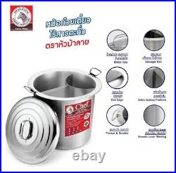 Thai Noodle 36cm Soup Stockpot Pot Stainless Steel Zebra Chef