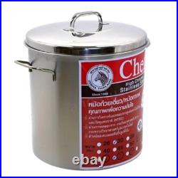 Thai Noodle Soup Stockpot Pot Stainless Steel Zebra Chef 2 Channels+Lid 36 cm