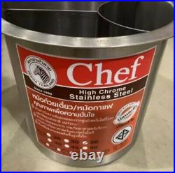 Thai Noodle Soup Stockpot Pot Stainless Steel Zebra Chef 36 cm