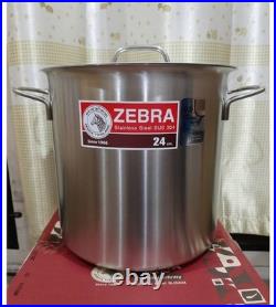 Thai Zebra Brand Friendly Infinity Stainless Steel Stew Stockpot Size 22 24 cm